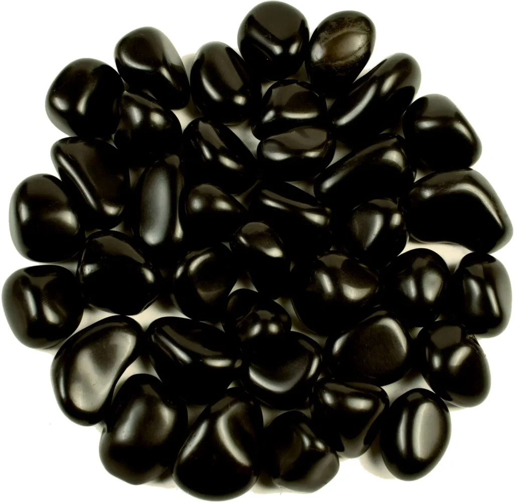 Black Tourmaline Tumbled Stone Set