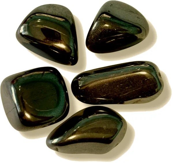 Hematite Tumbled StonesPolished pieces with a distinctive metallic sheen, well suited for grounding work.View on AmazonRead Reviews