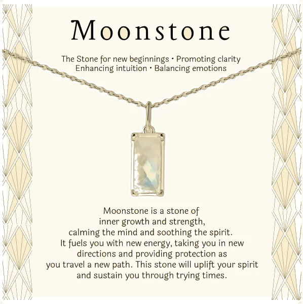 Moonstone Pendant Necklace
