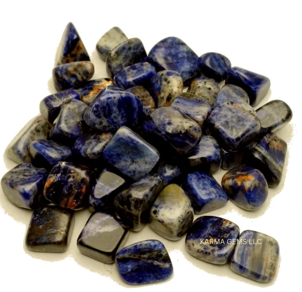 Sodalite Tumbled StonesPolished pieces, well suited for carrying or a desk during focused work.View on AmazonRead Reviews