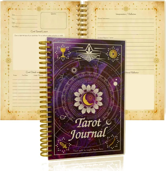 Tarot Reading JournalA dedicated notebook for recording draws, spreads, and personal interpretations over time.View on AmazonRead Reviews