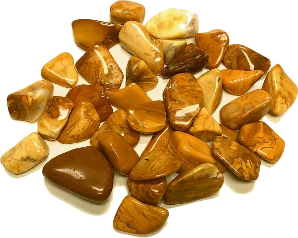 Yellow Jasper Tumbled StonesPolished golden-yellow pieces, well suited for sustained focus and willpower work.View on AmazonRead Reviews